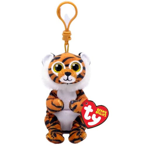 Clawdia Tiger – Beanie Bellies – Key Clip - Soft Shelf Pick