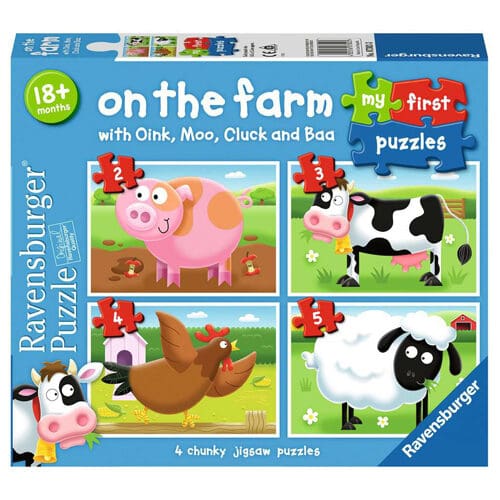On the Farm My First Puzzles (2,3,4,5pc) - Smart Challenge Pick