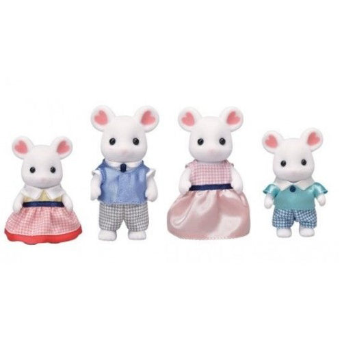Sylvanian Families Marshmallow Mouse Family - Pretend Play Pick