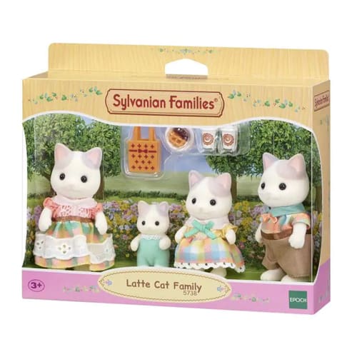Sylvanian Families Latte Cat Family - Pretend Fun Pick