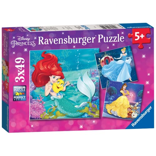 Disney 3x 49pc - Puzzle Night Fun